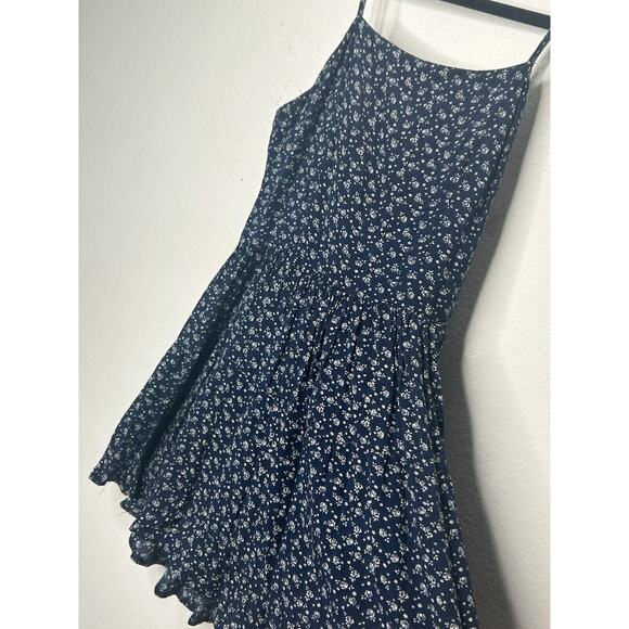 John Galt Navy Cream Floral Colleen Sleeveless Mini Summer Dress Scoop Neckline - Picture 4 of 11
